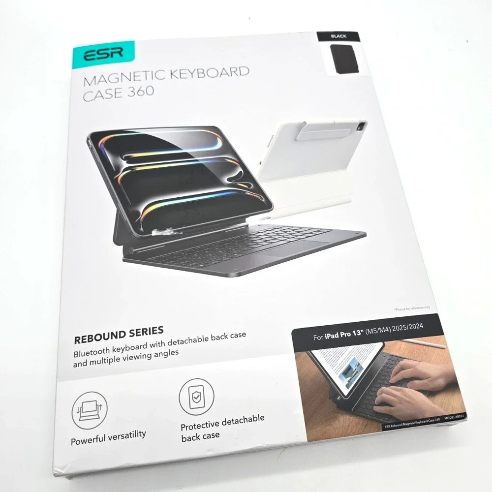 ESR iPad Pro‎ 13 Case Keyboard M4 M5 Magnetic Backlit Trackpad Black